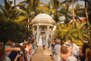 Picture of wedding at Dreams Palm Beach Punta Cana gazebo