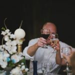 Picture of toasting at a wedding reception