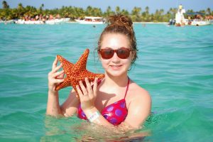 Picture of Saona Island Starfish finding Dominican Republic