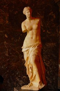 Picture of Venus de Milo in Louvre Museum Paris