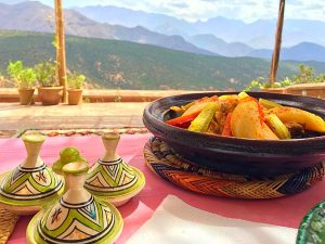Picture of traditional Berber Village tagine meal in Atlas Mountains