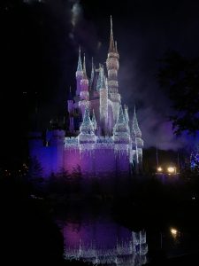 Picture of Cinderellas Castle at night at Walt Disney World