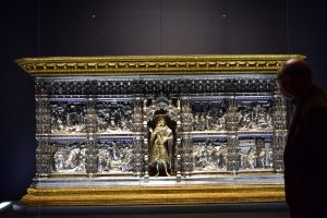 Picture of half ton weight silver religious altar Florence Duomo Museum